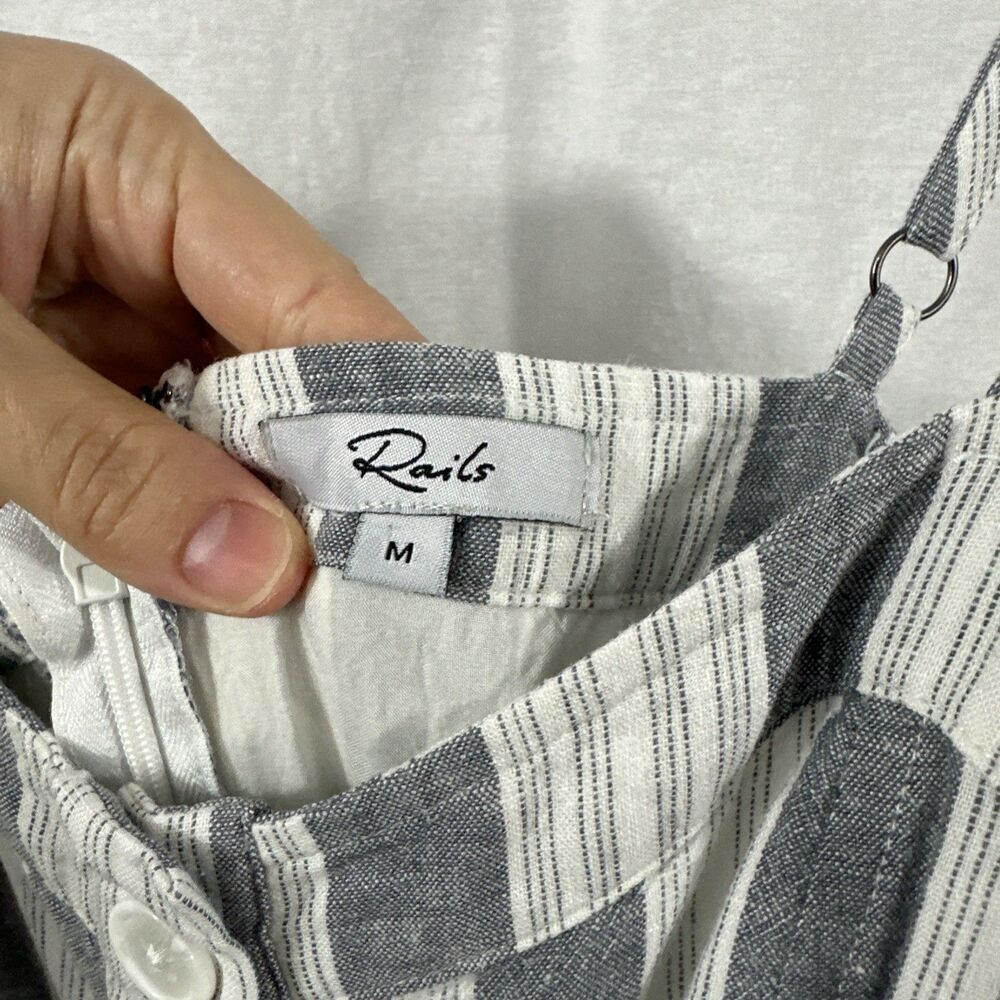 Rails Happer Laguna Striped Linen Blend Jumpsuit … - image 3